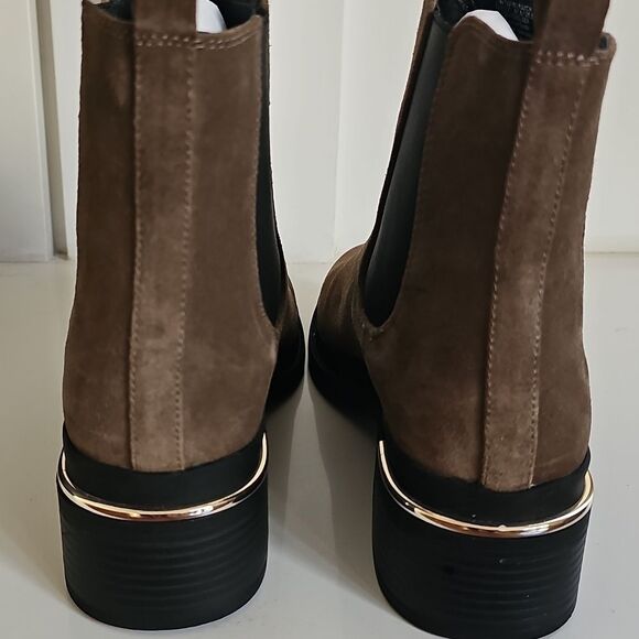 NWT Kenneth New York, Cole Lina 2.0 Chelsea Boot, Dark Taupe, Size 10 - Picture 3 of 8